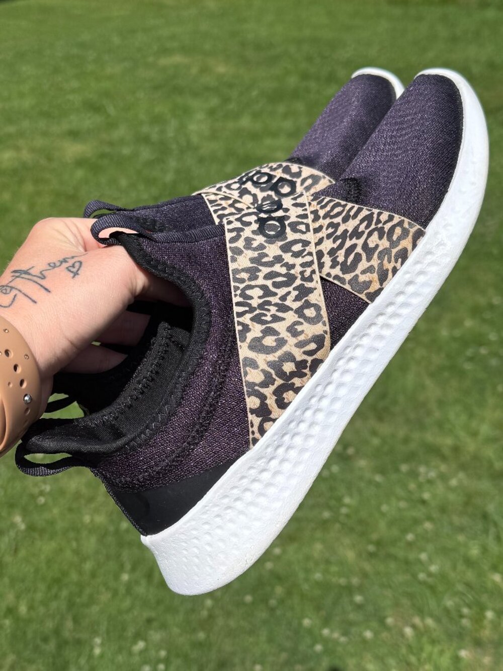 Adidas Puremotion Leopard Slip On Sneakers Y2K Athleisure Size 8.5 3795